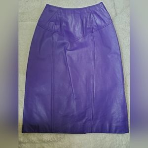 Leather Vintage Pencil Skirt